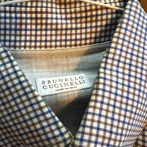 Brunello Cucinelli Checkered Dress Shirt